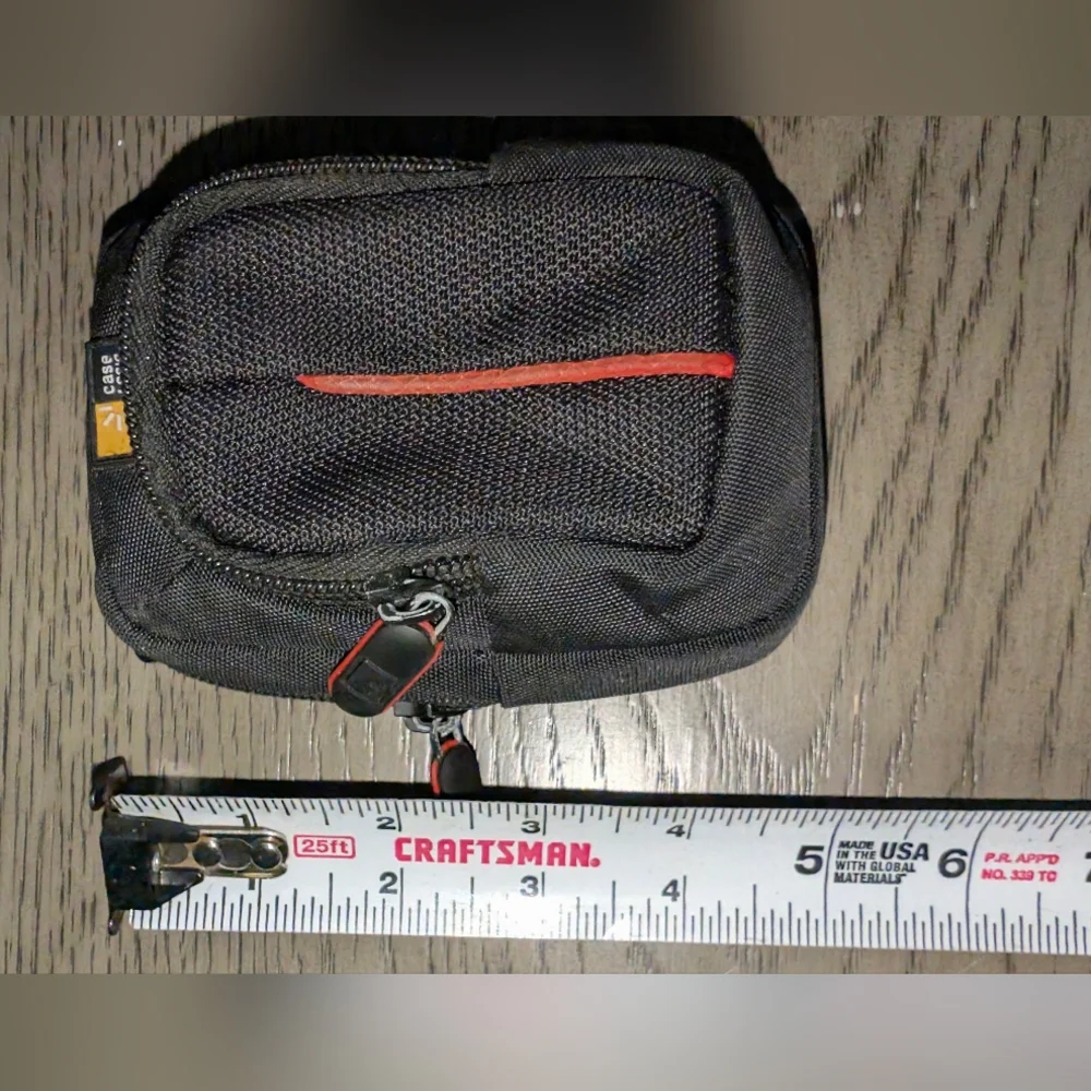 Black and Red Compact Men's Bag